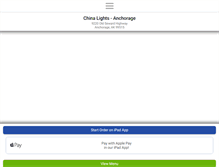 Tablet Screenshot of chinalightsanchorage.com